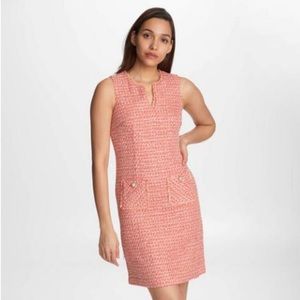 Karl Lagerfeld Split Neck Tweed Dress in size 8